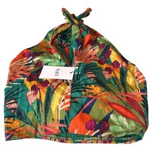 Tropical Print‎ Halter OP
